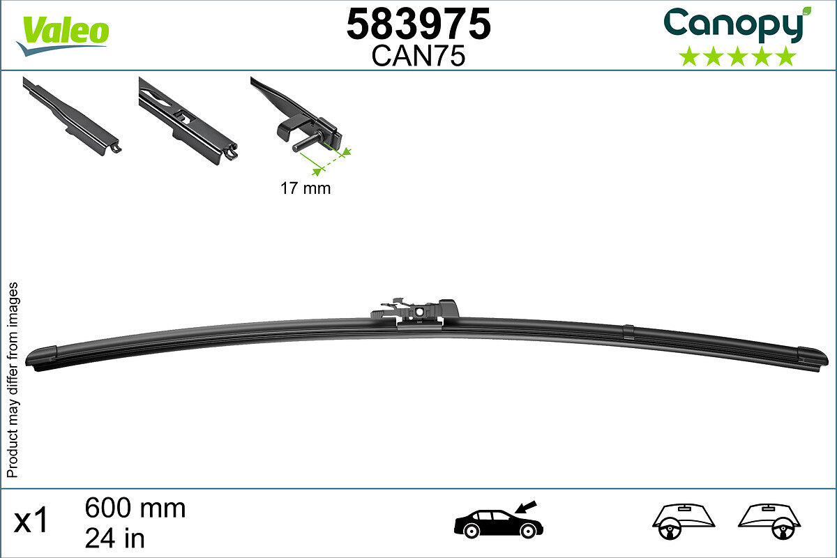 Lamela stergator VALEO 583975